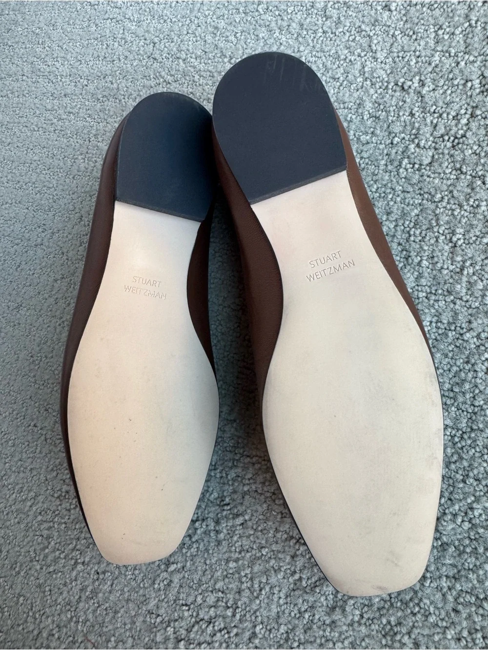 Stuart Weitzman Brown Leather Loafers